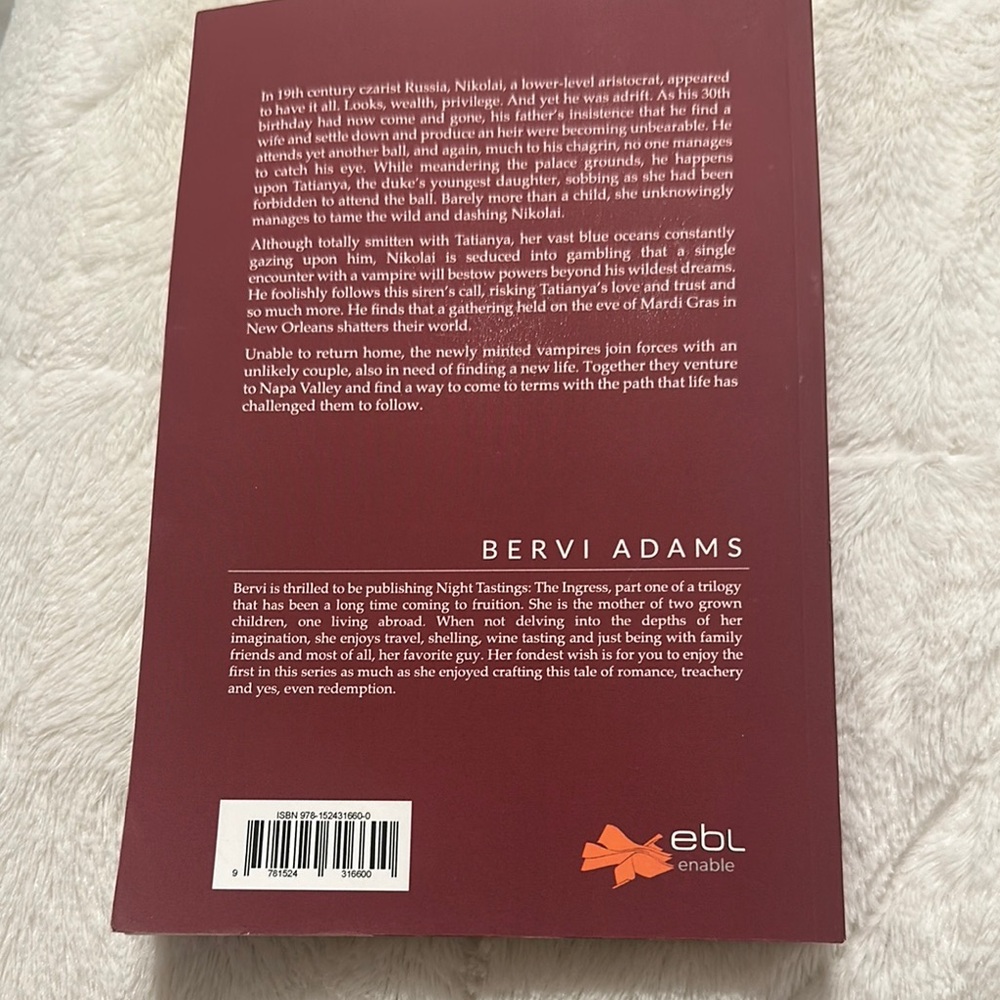 Night Tastings Book by Bervi Adams - Picture 2 of 2